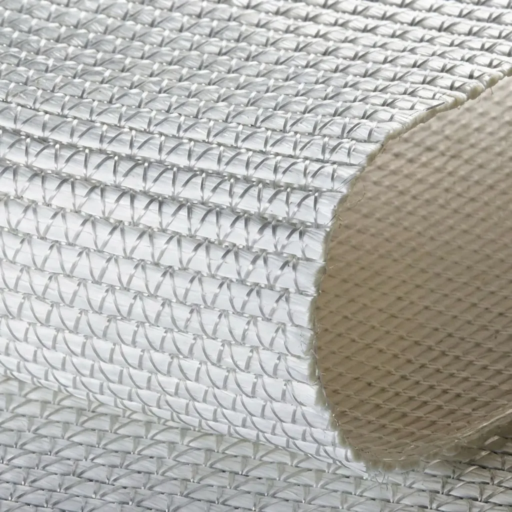 Gros plan sur la trame d’un géotextile tissé